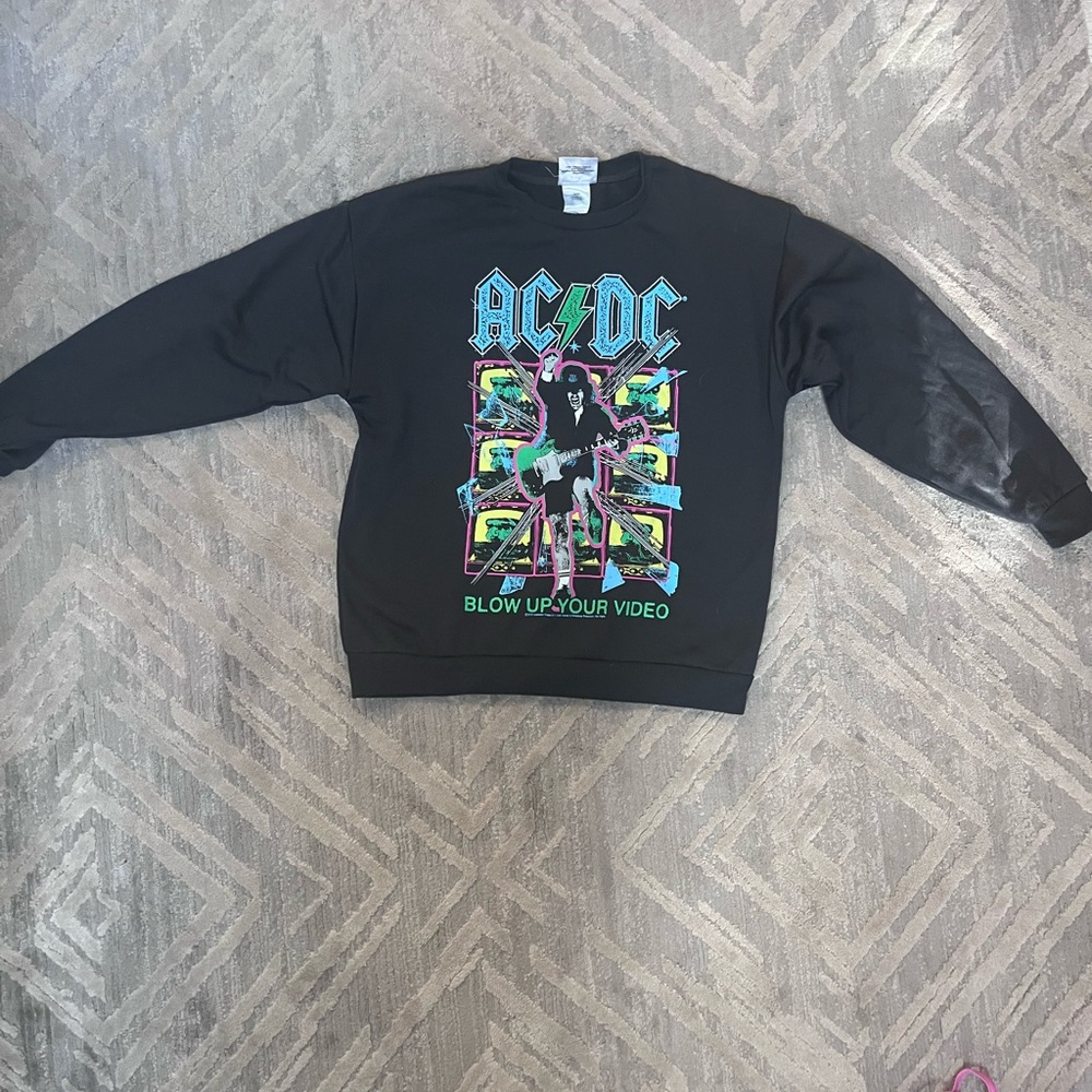 AC/DC Black Graphic Sweater